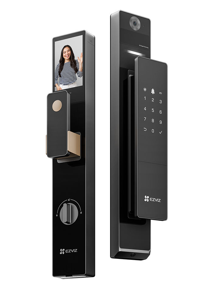 萤石黑科技DL50FVX终极指南：180°双摄覆盖+全自动上锁，如何用一把锁重构家庭防御矩阵？(图1)