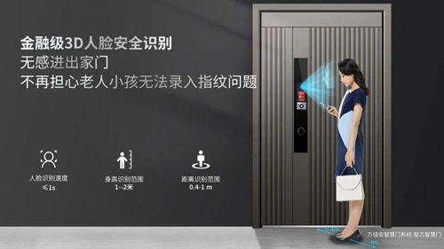 万佳安智慧门锁D10荣耀首发:3D人脸识别,首创智慧管家(图4) 万佳安智慧门锁D10荣耀首发:3D人脸识别,首创智慧管家(图4)