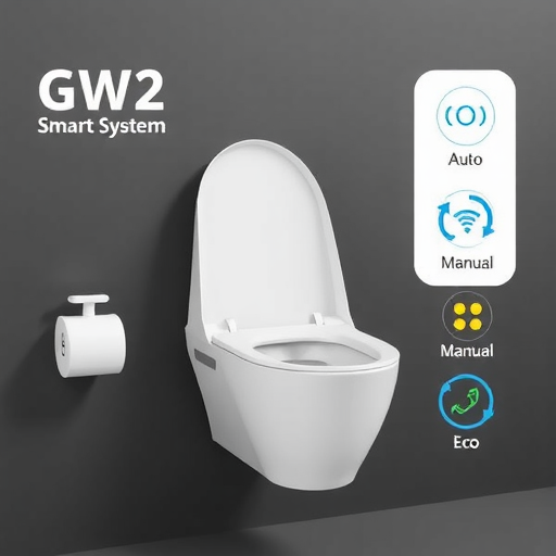 智小金壁挂式马桶GW2：智能大小冲，多种操作模式 - 辰飞雨易拓智能家居网