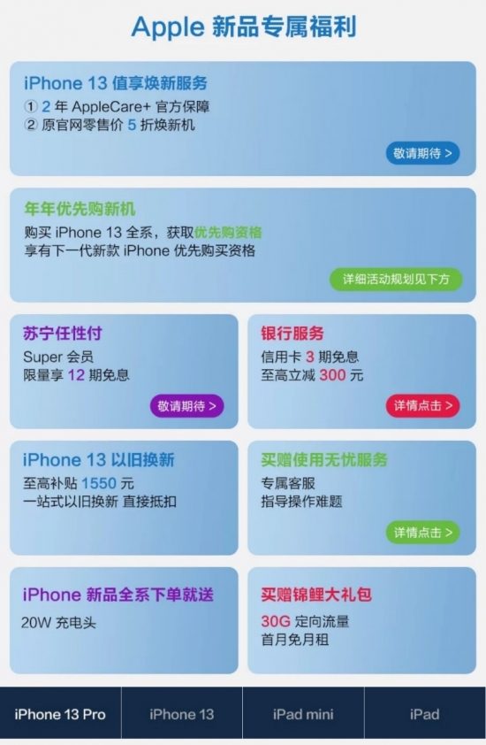 苏宁易购上线iPhone13系列新品，推出值享焕新服务(图3)
