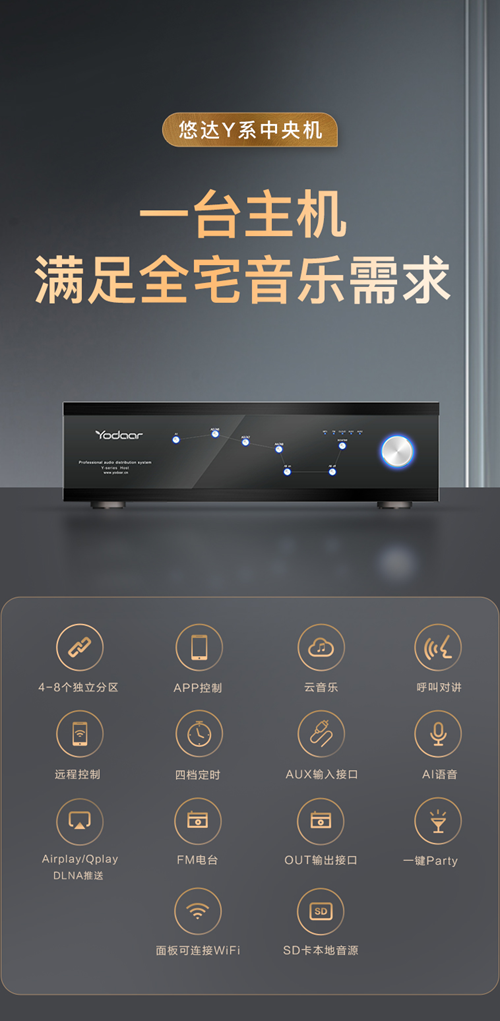 悠达Y系列中央机:封闭式系统,联动智能家居(图1) 悠达Y系列中央机:封闭式系统,联动智能家居(图1)