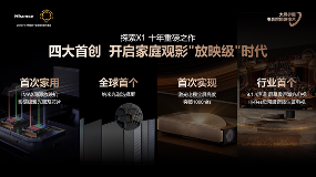 行业首个“放映级”家庭影院设备,海信激光电视探索X1系列正式发布 行业首个“放映级”家庭影院设备,海信激光电视探索X1系列正式发布(图2)