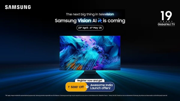 三星将推出10款高端电视 支持Vision AI 发力印度市场？(图1)
