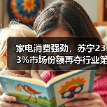 家电消费强劲,苏宁23.3%市场份额再夺行业第一(图3) 家电消费强劲,苏宁23.3%市场份额再夺行业第一(图3)