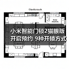 小米智能门锁2猫眼版开启预约 9种开锁方式 售1399元(图3)