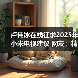 卢伟冰在线征求2025年小米电视建议 网友：精简产品线(图1)