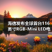 海信发布全球首台116英寸RGB-Mini LED电视 搭载RGB三维控色液晶显示技术(图4)