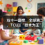 双十一霸榜，全球第二，TCL以“技术为王”交出的硬核答案(图3)