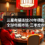 三星有望连续20年领跑全球电视市场 三季度份额达29%(图1)