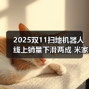 2025双11扫地机器人线上销量下滑两成 米家未进前三?(图3) 2025双11扫地机器人线上销量下滑两成 米家未进前三?(图3)