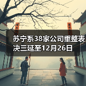 苏宁系38家公司重整表决三延至12月26日(图4) 苏宁系38家公司重整表决三延至12月26日(图4)