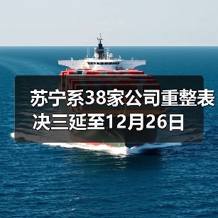 苏宁系38家公司重整表决三延至12月26日(图1) 苏宁系38家公司重整表决三延至12月26日(图1)