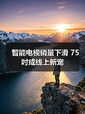 智能电视销量下滑 75吋成线上新宠(图1)