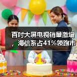 百吋大屏电视销量激增,海信系占41%领跑市场(图2) 百吋大屏电视销量激增,海信系占41%领跑市场(图2)