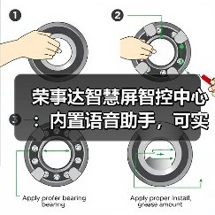 荣事达智慧屏智控中心：内置语音助手，可实