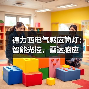 德力西电气感应筒灯：智能光控，雷达感应