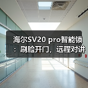 海尔SV20 pro智能锁:刷脸开门,远程对讲(图1) 海尔SV20 pro智能锁:刷脸开门,远程对讲(图1)
