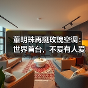 董明珠再挺玫瑰空调:世界首台,不爱有人爱!(图3) 董明珠再挺玫瑰空调:世界首台,不爱有人爱!(图3)