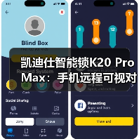 凯迪仕智能锁K20 Pro Max：手机远程可视对讲，多重报警防御(图2)