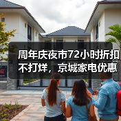 周年庆夜市72小时折扣不打烊,京城家电优惠风暴来袭(图1) 周年庆夜市72小时折扣不打烊,京城家电优惠风暴来袭(图1)