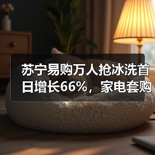 苏宁易购万人抢冰洗首日增长66%,家电套购趋势凸显(图4) 苏宁易购万人抢冰洗首日增长66%,家电套购趋势凸显(图4)