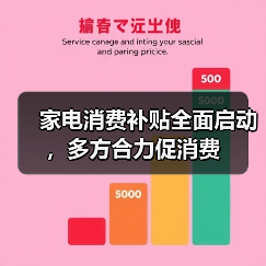 家电消费补贴全面启动,多方合力促消费(图3) 家电消费补贴全面启动,多方合力促消费(图3)