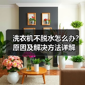 洗衣机不脱水怎么办?原因及解决方法详解(图2) 洗衣机不脱水怎么办?原因及解决方法详解(图2)