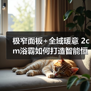 极窄面板+全域暖意 2cm浴霸如何打造智能恒温浴室(图1) 极窄面板+全域暖意 2cm浴霸如何打造智能恒温浴室(图1)