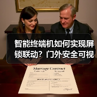 智能终端机如何实现屏锁联动？门外安全可视化方案解析(图4)