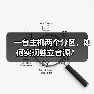 一台主机两个分区,如何实现独立音源?(图3) 一台主机两个分区,如何实现独立音源?(图3)