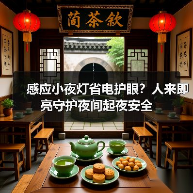 感应小夜灯省电护眼?人来即亮守护夜间起夜安全(图1) 感应小夜灯省电护眼?人来即亮守护夜间起夜安全(图1)