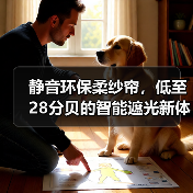 静音环保柔纱帘，低至28分贝的智能遮光新体验(图3)