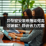 异型窗安装难题如何高效破解?静音省力方案来了!(图3) 异型窗安装难题如何高效破解?静音省力方案来了!(图3)