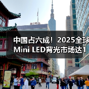 中国占六成！2025全球Mini LED背光市场达143亿美元(图1)