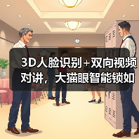3D人脸识别+双向视频对讲，大猫眼智能锁如何提升家庭安全？(图2)