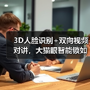 3D人脸识别+双向视频对讲，大猫眼智能锁如何提升家庭安全？(图1)