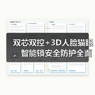 双芯双控+3D人脸猫眼,智能锁安全防护全面升级(图2) 双芯双控+3D人脸猫眼,智能锁安全防护全面升级(图2)