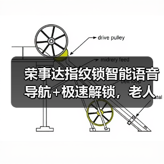荣事达指纹锁智能语音导航+极速解锁，老人