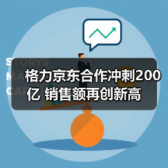 格力京东合作冲刺200亿 销售额再创新高(图1)