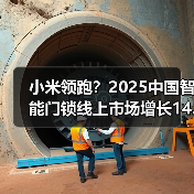 小米领跑？2025中国智能门锁线上市场增长14.8%(图1)