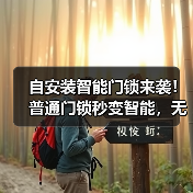 自安装智能门锁来袭!普通门锁秒变智能,无需工具轻松升级(图1) 自安装智能门锁来袭!普通门锁秒变智能,无需工具轻松升级(图1)