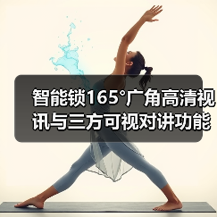 智能锁165°广角高清视讯与三方可视对讲功能解析(图2)