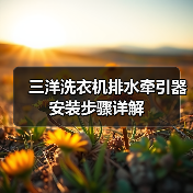 三洋洗衣机排水牵引器安装步骤详解(图3) 三洋洗衣机排水牵引器安装步骤详解(图3)