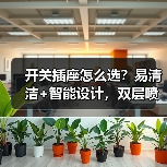 开关插座怎么选？易清洁+智能设计，双层喷涂工艺轻松应对污渍！(图1)
