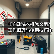 半自动洗衣机怎么用?工作原理与使用技巧详解(图3) 半自动洗衣机怎么用?工作原理与使用技巧详解(图3)