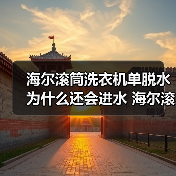 海尔滚筒洗衣机单脱水为什么还会进水 海尔滚筒洗衣机单脱水还会进水的原因及解决方法【详解】(图1)