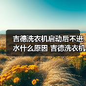 吉德洗衣机启动后不进水什么原因 吉德洗衣机启动后不进水的原因【详解】(图2) 吉德洗衣机启动后不进水什么原因 吉德洗衣机启动后不进水的原因【详解】(图2)
