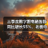 三季度数字厨电销售额同比增长55%,老板电器如何以算法读懂烟火人心?(图3) 三季度数字厨电销售额同比增长55%,老板电器如何以算法读懂烟火人心?(图3)