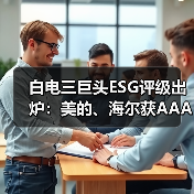 白电三巨头ESG评级出炉：美的、海尔获AAApi级，格力获AApi级 - 辰飞雨易拓智能家居网
