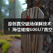 原创真空磁场保鲜技术！海信璀璨606U7真空冰箱斩获艾普兰创新奖(图2)